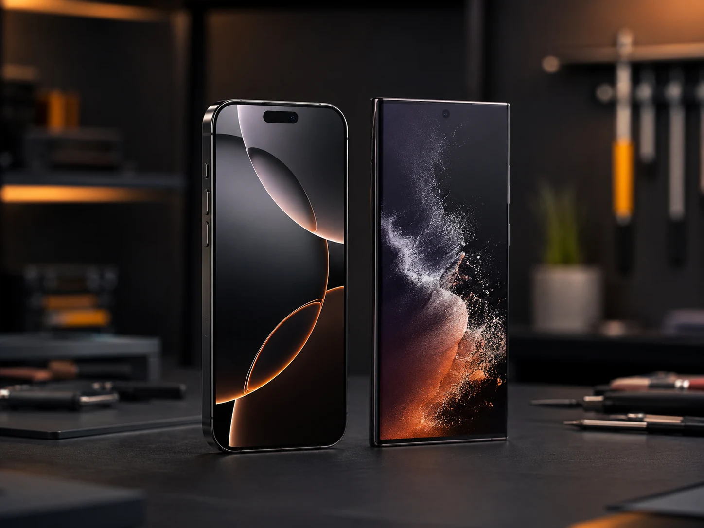Moderne smartphones